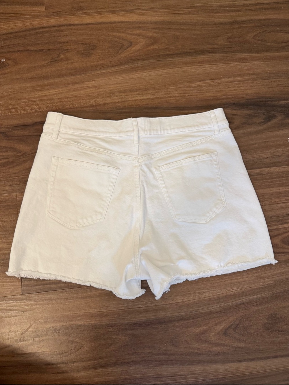 LOFT White Denim Cutoff Shorts